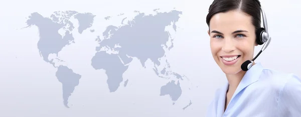 iletişim, müşteri servisi operatör kadın kulaklık gülümseyen