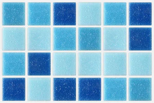 Azulejo mosaico cuadrado azul textura fondo decorado con purpurina —  Fotos de Stock