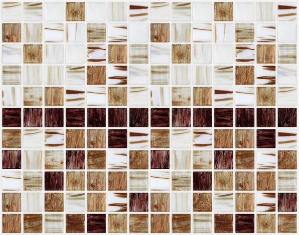 Small marble square tiles with brown color effects — Stock Photo, Image