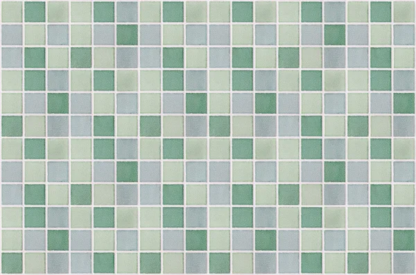 Mosaik Marmorfliesen grünes Quadrat — Stockfoto