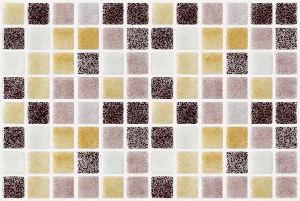 Mosaic marble tiles colored square