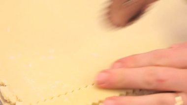 Pasta kurabiye tart kesilmiş pasta eller