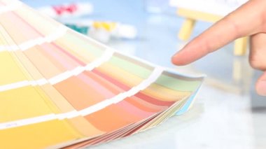 Palet renk ölçeği, seçim el işaret