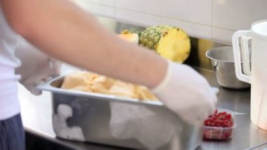 dondurma profesyonel makine, tropikal lezzet hazırlamak