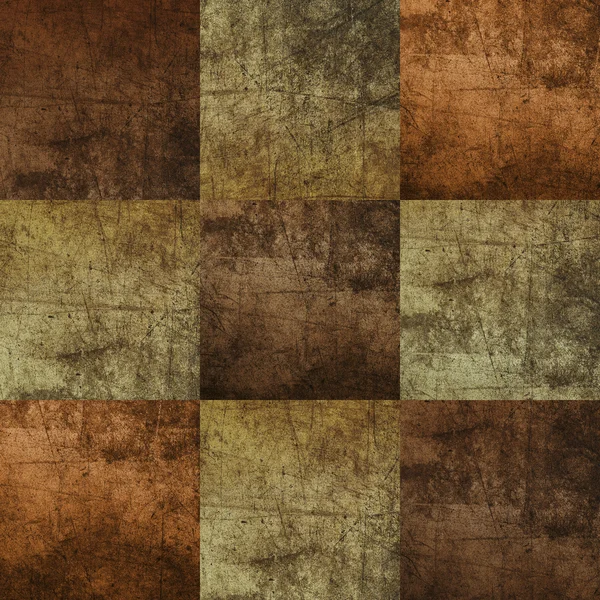 茶色の正方形のシームレスなタイル — ストック写真