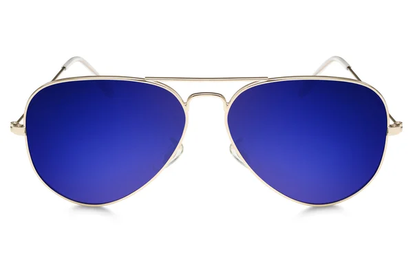 Óculos de sol aviador isolados no fundo branco — Fotografia de Stock