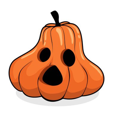 Balkabağı Cadılar Bayramı Clipart Vektörü