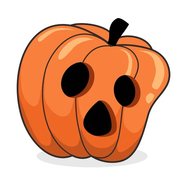 Calabaza Halloween Dibujos Animados Clipart Vector — Foto de Stock