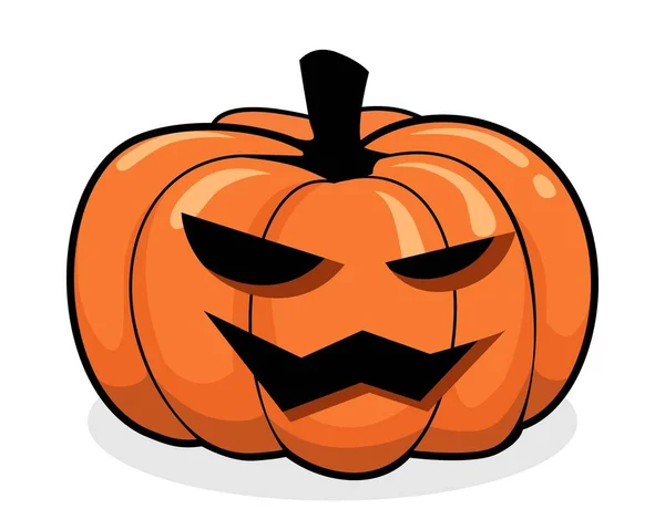 Halloween Pompoen Vector Cartoon — Stockfoto