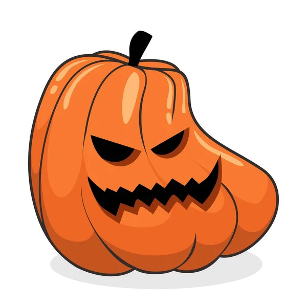 Vector Ilustraciones Espeluznantes Dibujos Animados Calabaza Halloween — Foto de Stock