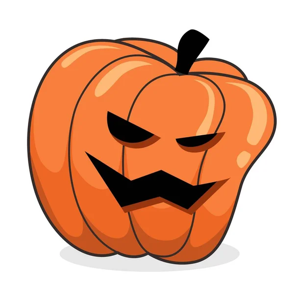 Halloween Pompoen Vector Cartoon — Stockfoto