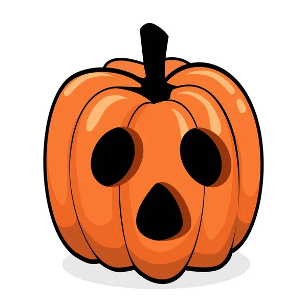 Pompoen Halloween Cartoon Clipart Vector — Stockfoto