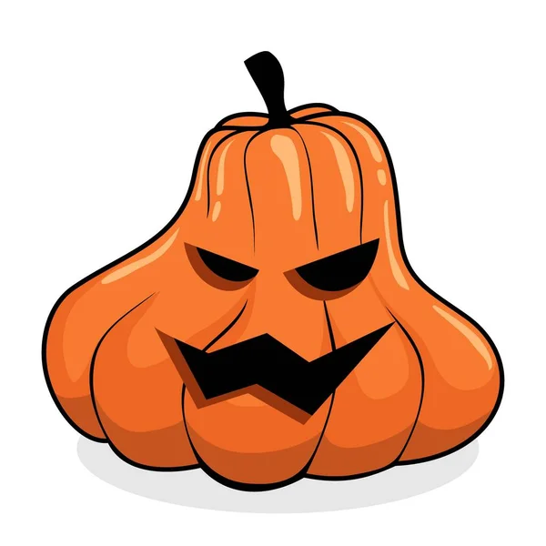 Cartone Animato Vettoriale Zucca Halloween — Foto Stock