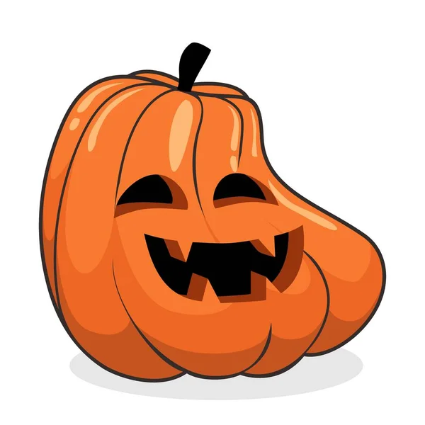 Dýně Halloween Karikatura Ilustrace Vektor — Stock fotografie