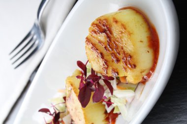 Hindistan stil pan kızarmış midye shelfish meze