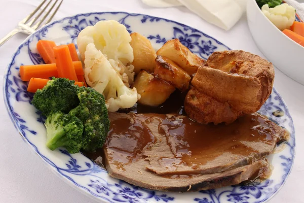 Tradicional cena de rosbif — Foto de Stock