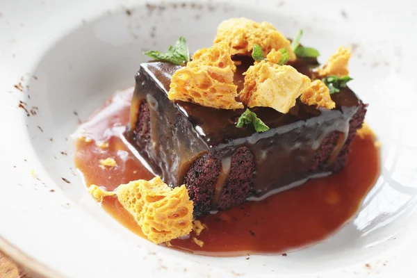 Bolo de pudim com toffee de cinzas — Fotografia de Stock