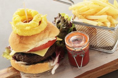 kaplama hamburger yemek