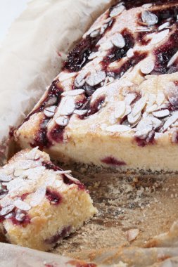 Ev bakewell pasta pişmiş.