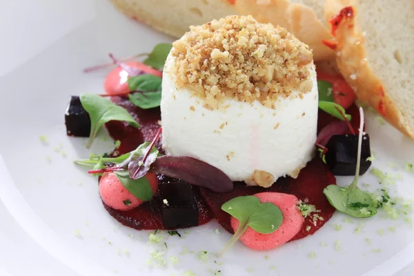 Cheese with Beetroot appetizer — Stock Photo, Image