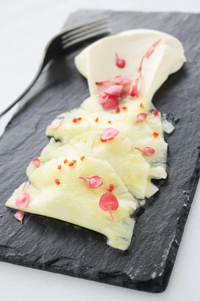 Plated pineapple dessert — Stock Photo, Image