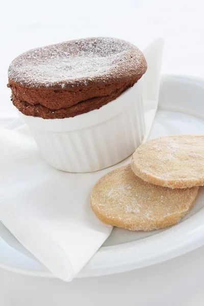 Soufflé au chocolat cuit — Photo