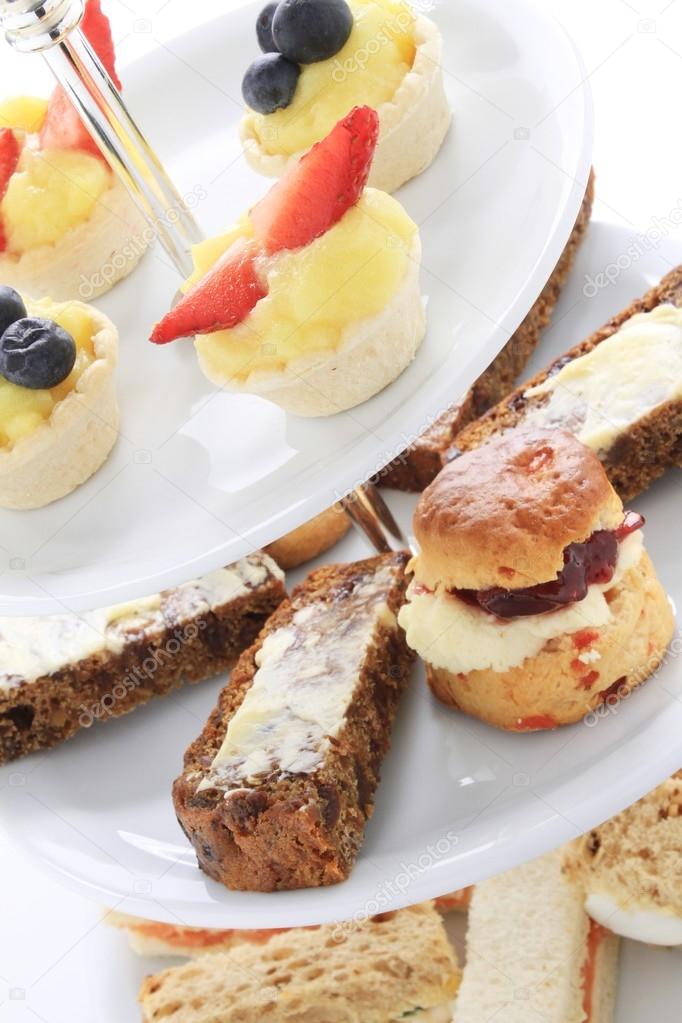 afternoon tea cake sandwich selection