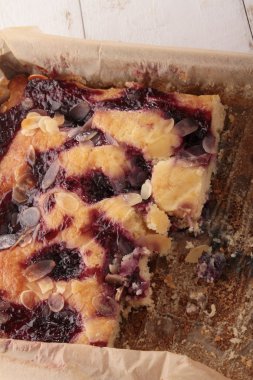 Ev bakewell pasta pişmiş.