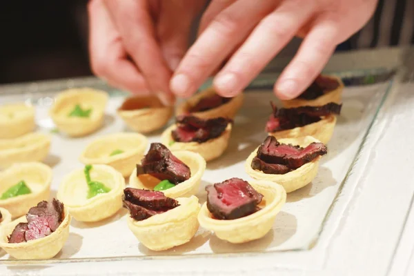 Canape selection closeup — Stock Photo, Image