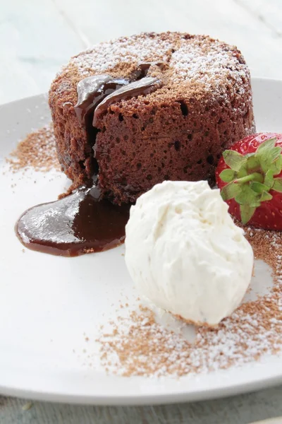 Cioccolato fondente dessert — Foto Stock