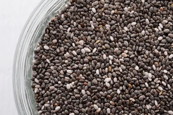 Chia seeds in dish — Stock Photo, Image
