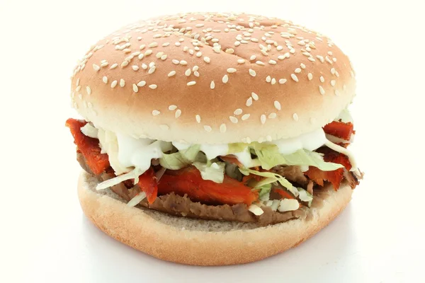 Hamburger w kok — Zdjęcie stockowe