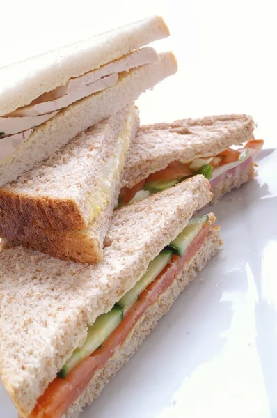 Tasty Fresh made sandwiches — Stock Photo, Image