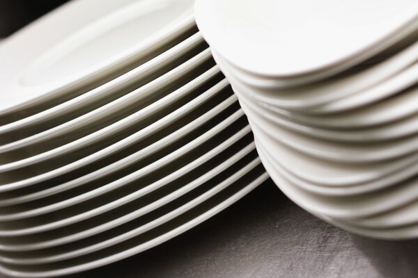 kitchen plates and crockery