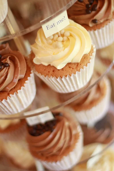 Färgglada dekorerade cupcakes — Stockfoto