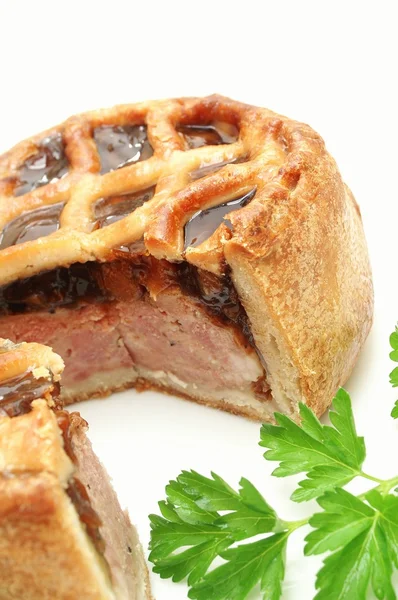 Традиционный свиной пирог — стоковое фото