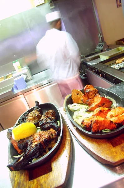 Platos de pescado preparados — Foto de Stock