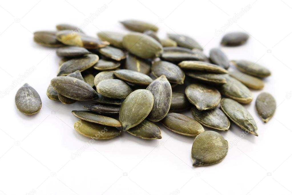 pumpkin seeds isolated