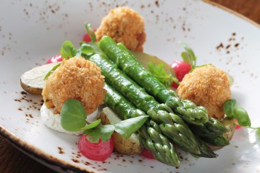 kaplama kuşkonmaz meze starter