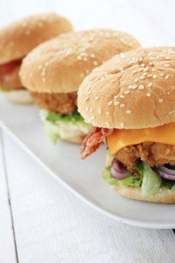 satır plaka üzerinde Burger