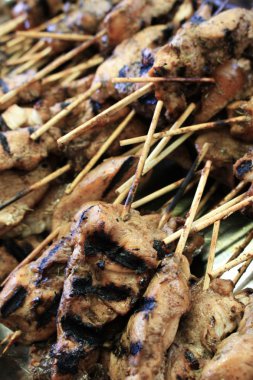 ızgara tavuk kebap alev