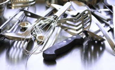 kitchen utensils on the kitchen clipart