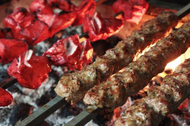 şiş köfte tikka kebap