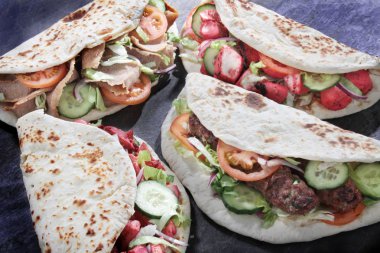 Tikka şiş donner şal sandviç