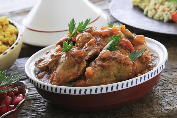 Bárány tagine-lemez — Stock Fotó