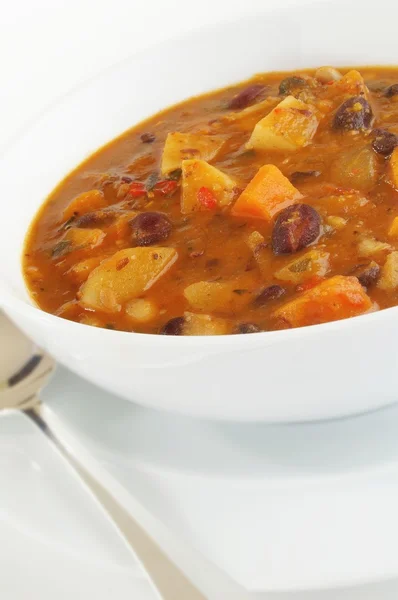 Sopa de feijão saudável — Fotografia de Stock