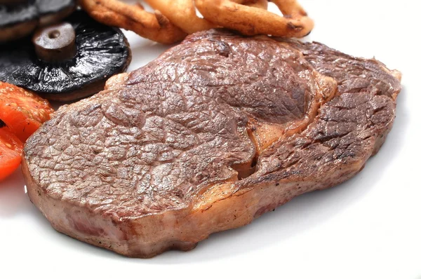 Plat steak repas dîner — Photo