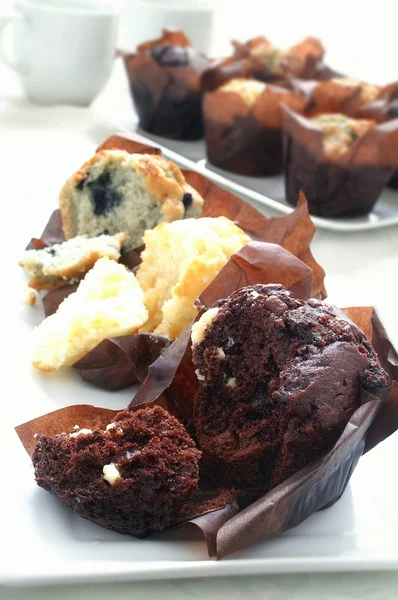 Čerstvé sladké muffiny — Stock fotografie
