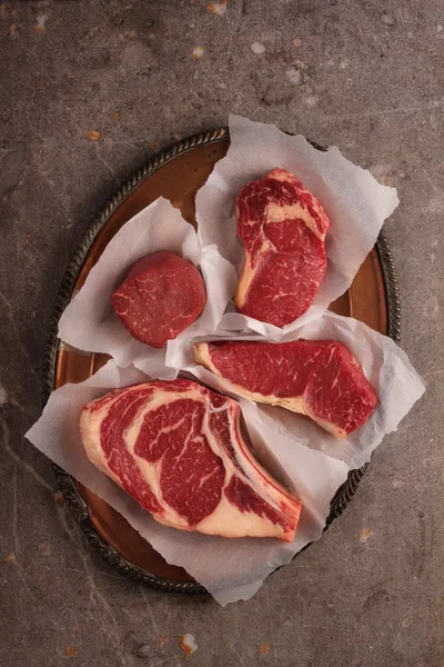 肉牛肉豚肉羊肉カットします。 — ストック写真