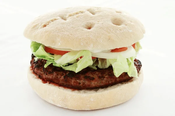 Hamburger w kok zbliżenie — Zdjęcie stockowe